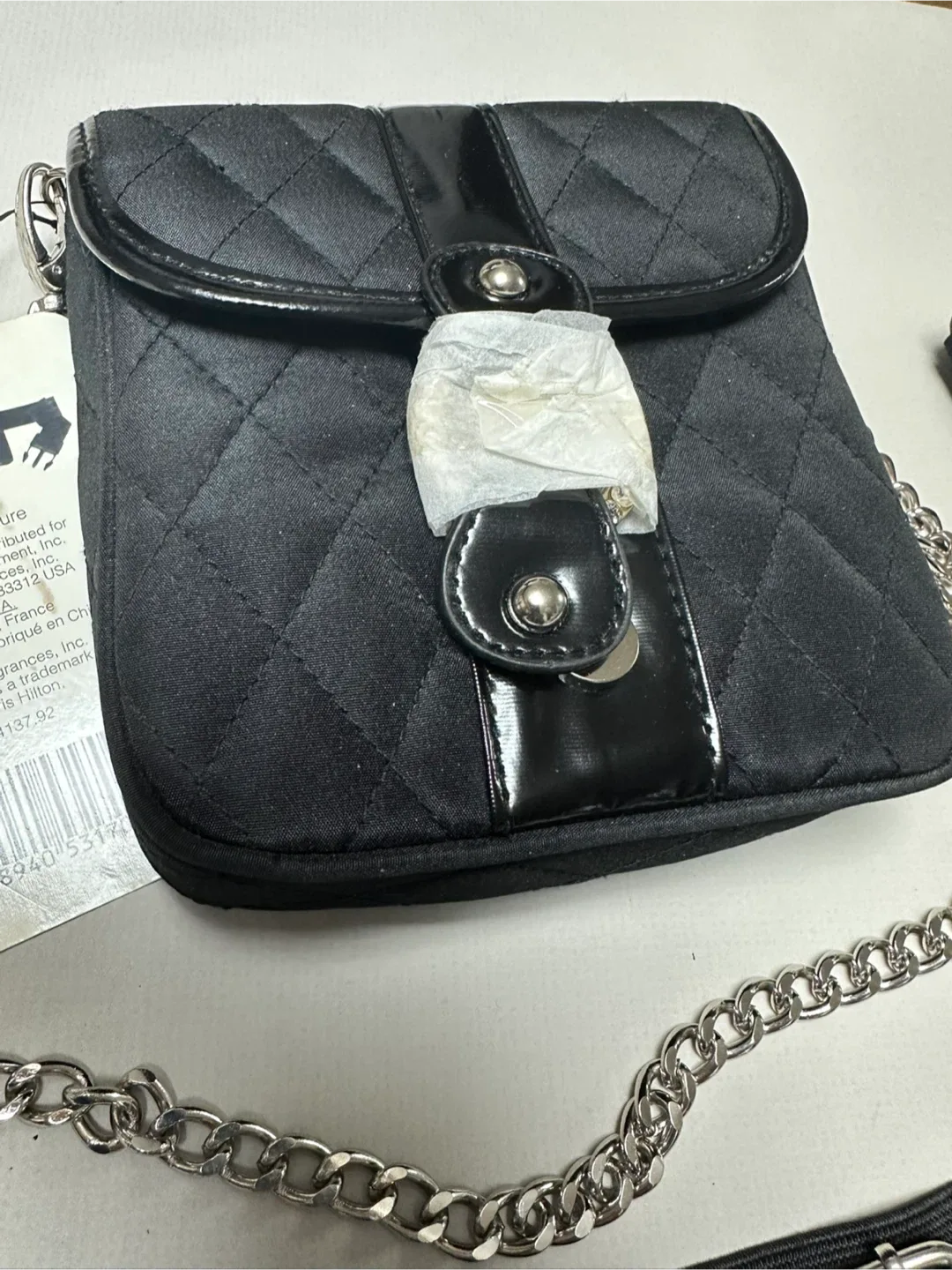 Paris Hilton Black Quilted Crossbody Bag image indicator(2)