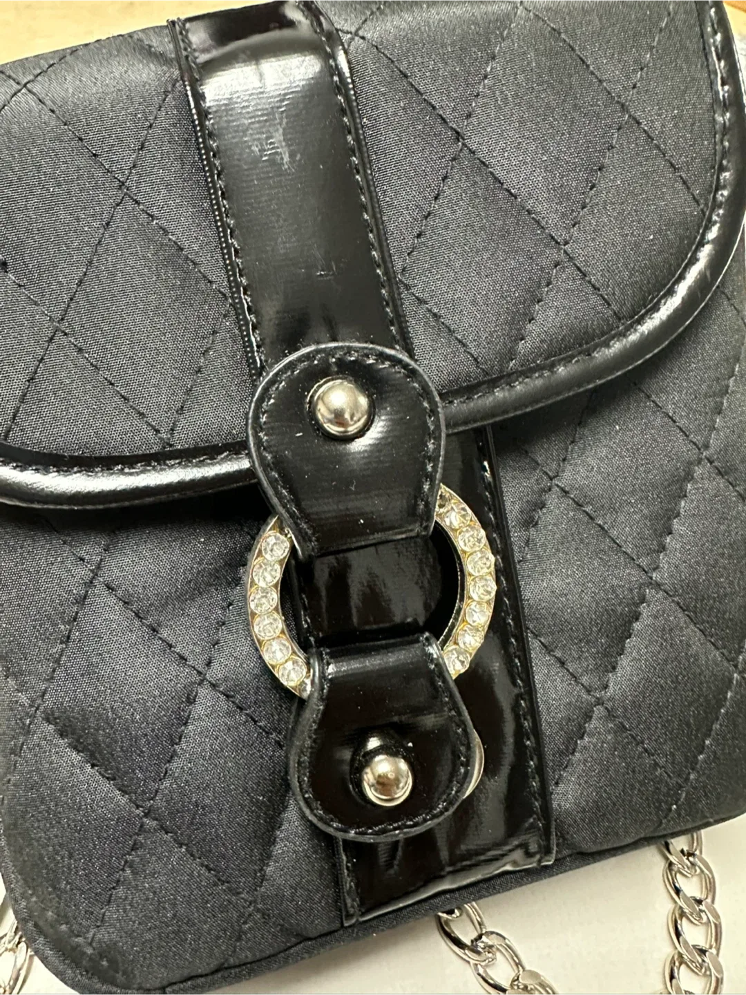 Paris Hilton Black Quilted Crossbody Bag image indicator(8)