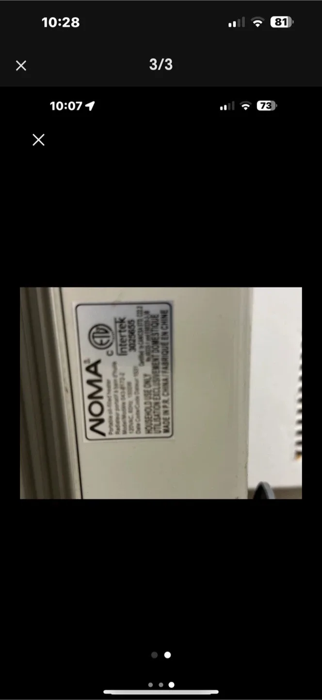 NOMA Portable Oil-Filled Radiator image indicator(3)