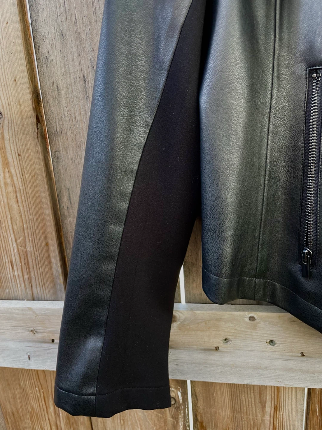 Contemporaine Black Faux Leather Jacket - photo 3