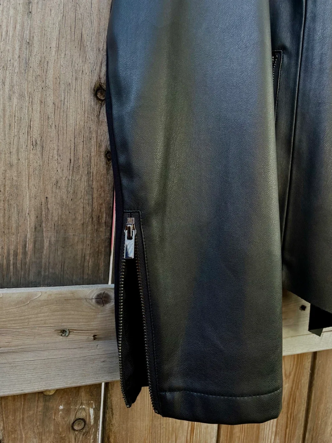 Contemporaine Black Faux Leather Jacket image indicator(6)