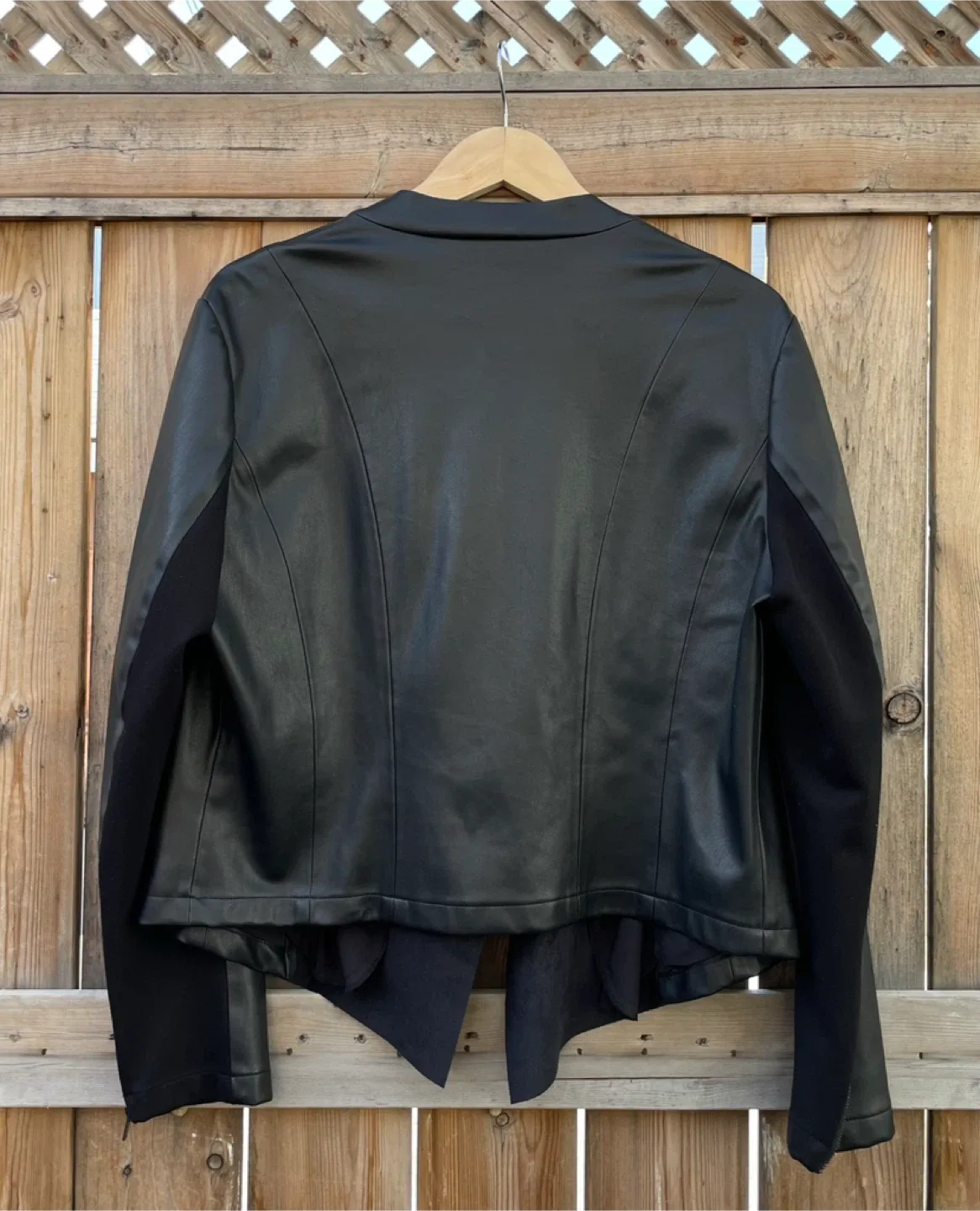 Contemporaine Black Faux Leather Jacket image indicator(7)