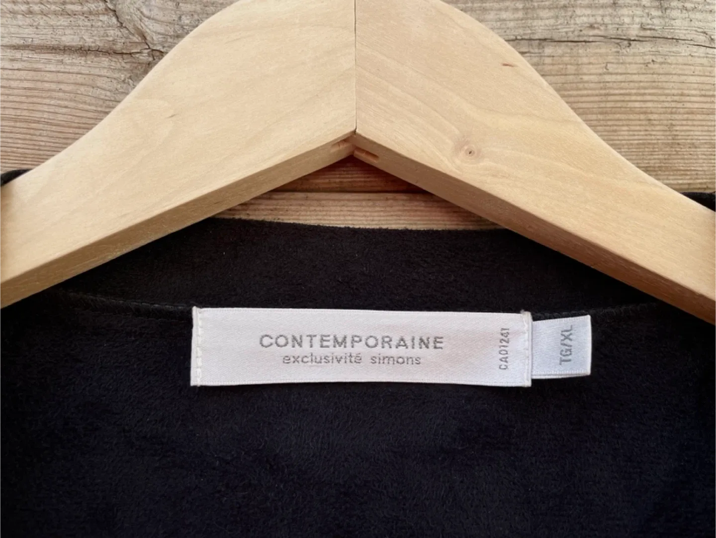 Contemporaine Black Faux Leather Jacket image indicator(8)