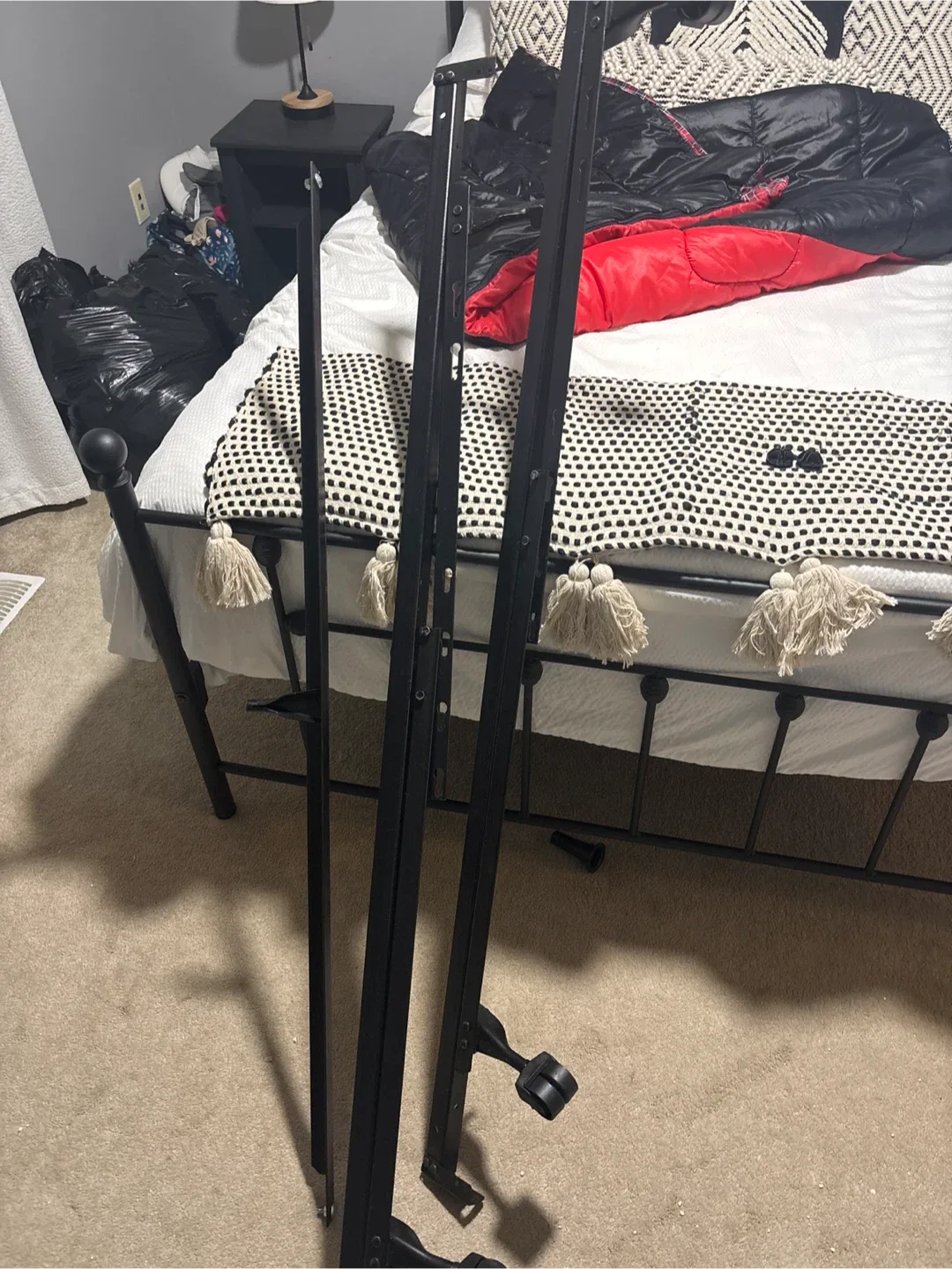 Black Metal Bed Frame queen size thumbnail