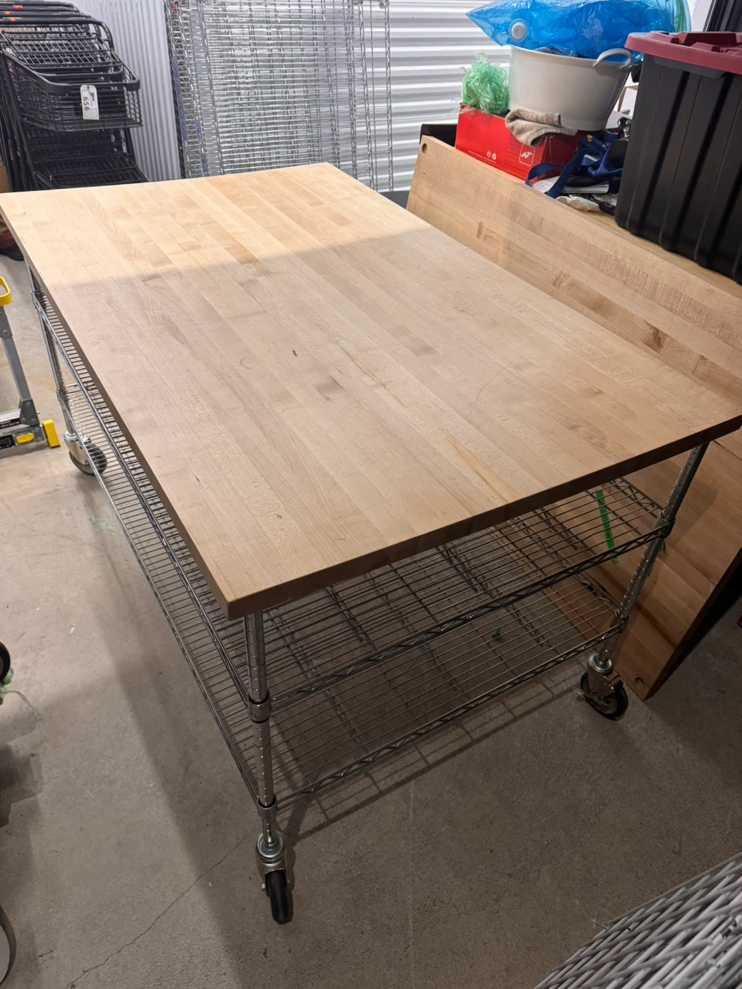 Butcher Block Kitchen Island Cart