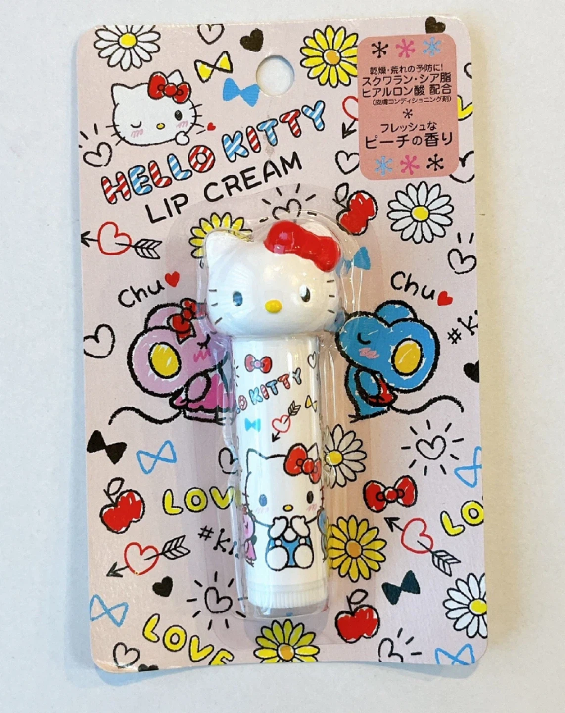 Hello Kitty Die-Cut Lip Balm - Fresh Peach Scent 🧡