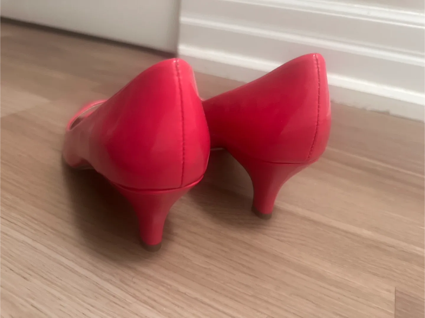 City Classified Pink Peep Toe Heels - Size 7.5 image indicator(6)