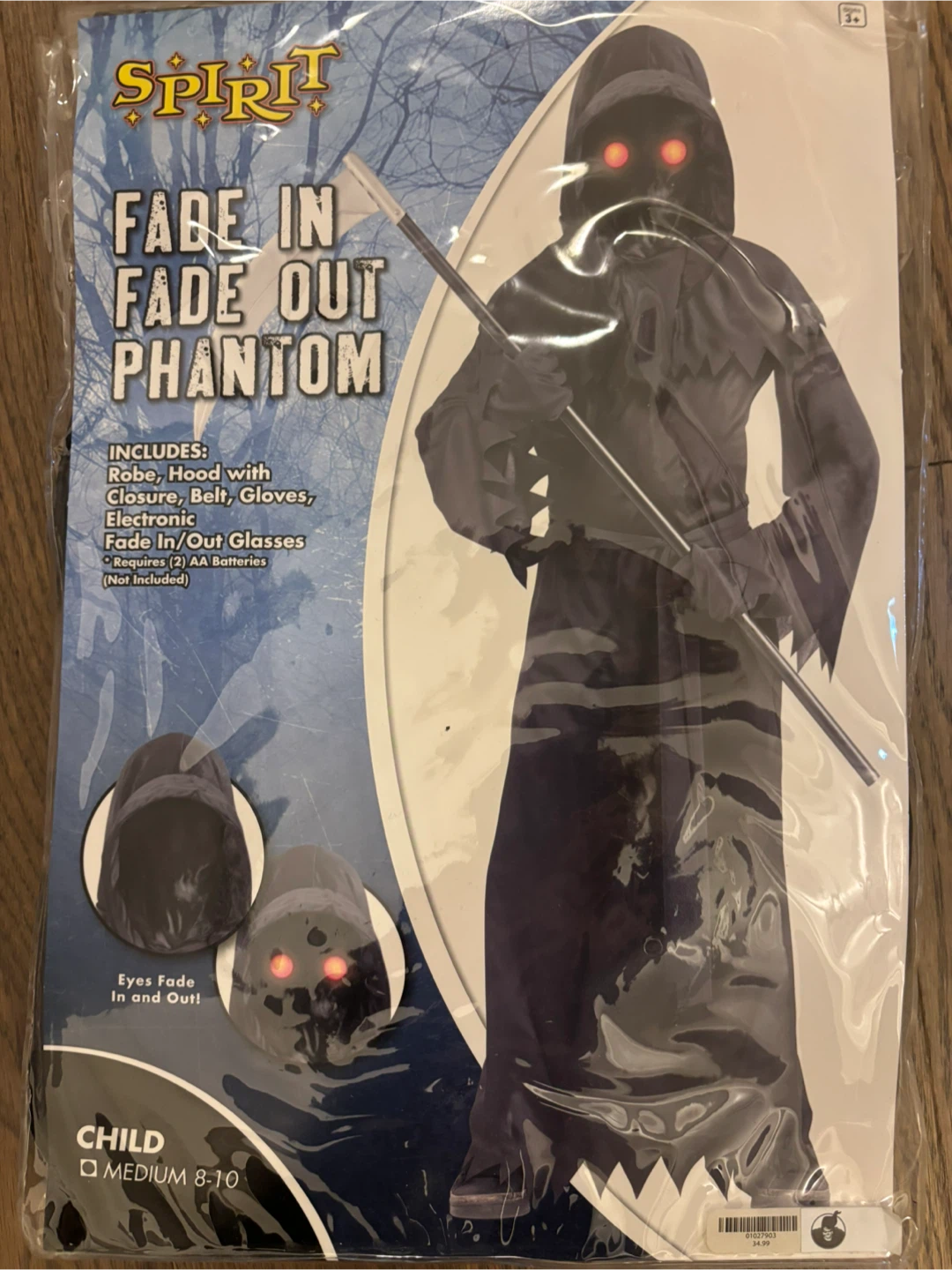 Kid’s Halloween costume - “Fade in Fade Out Phantom”