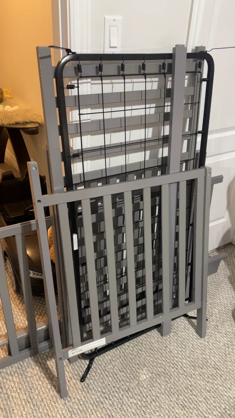 Grey Baby Crib image indicator(6)