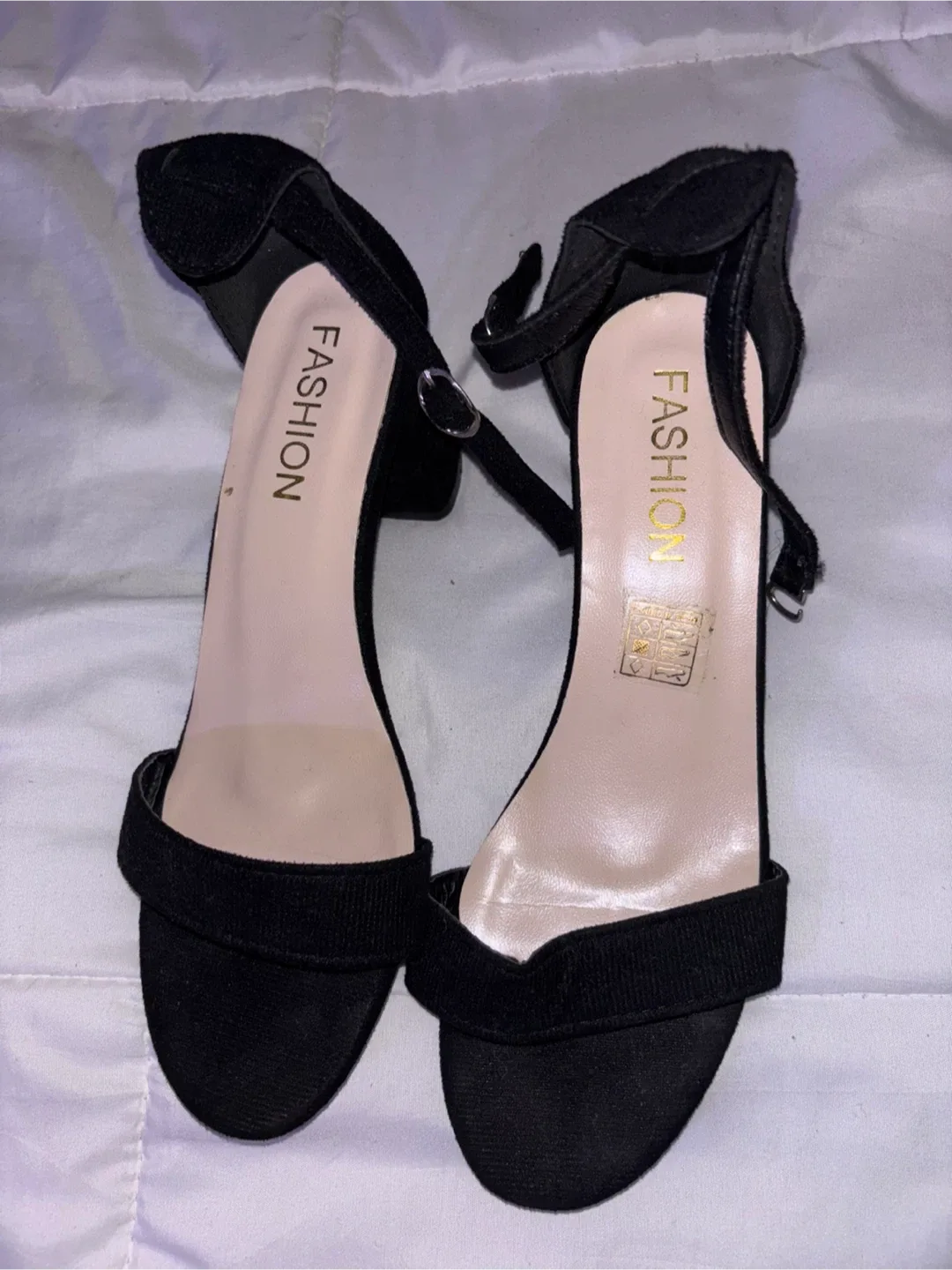 Black Fashion Heels - Size 8 thumbnail