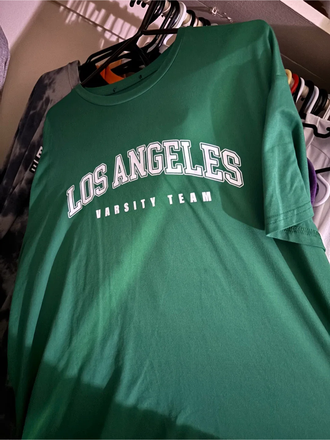 Los Angeles Varsity Team Green T-Shirt thumbnail