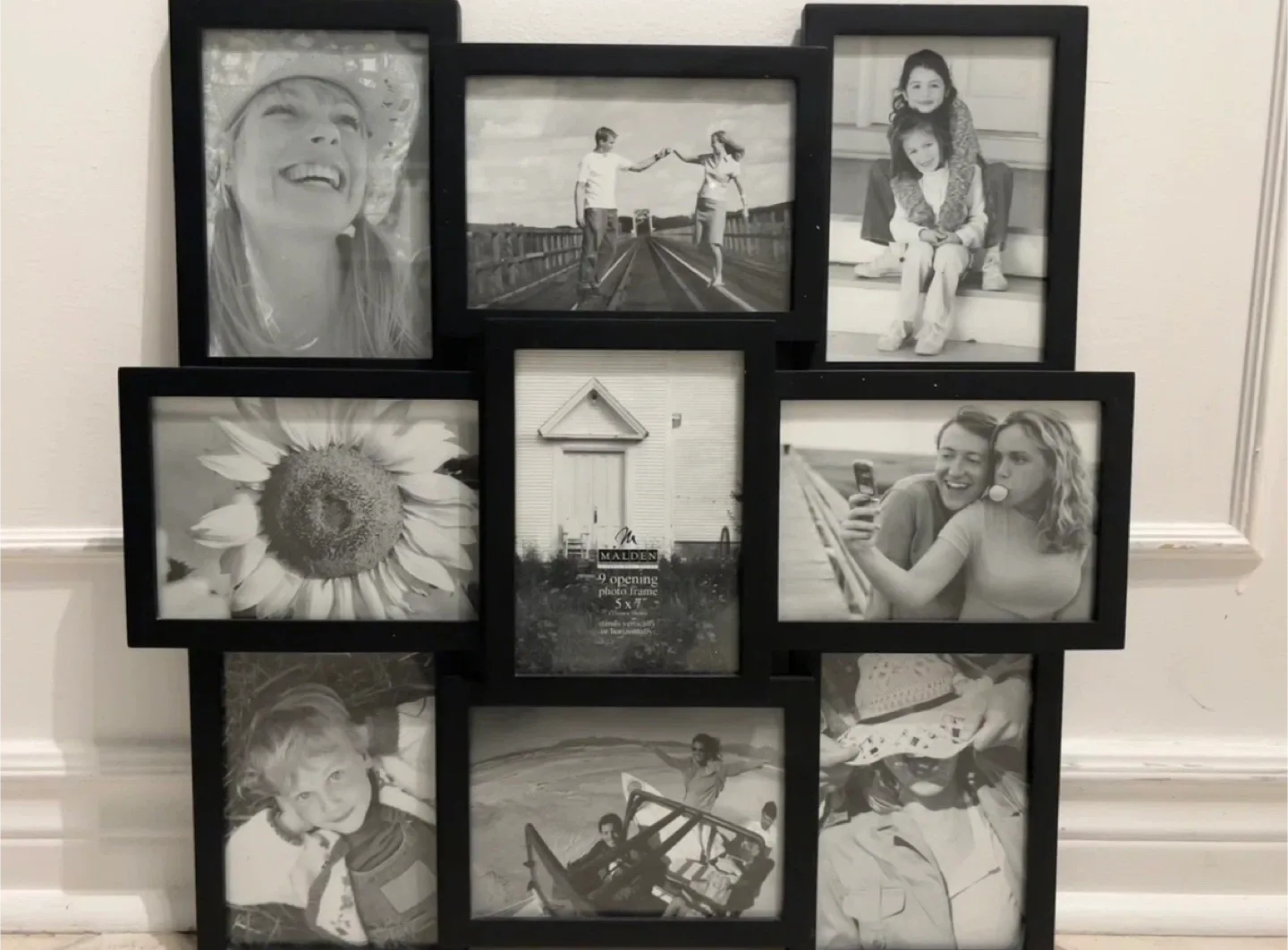 Black Multi Photo Frame - 9 Photos 🧡 thumbnail