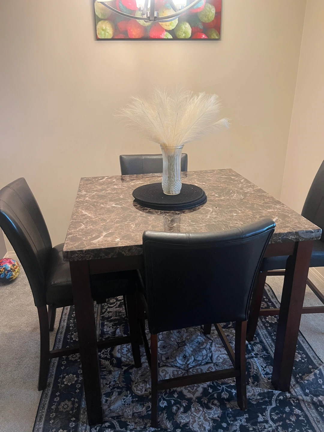 Dining Table Set with 4 Chairs