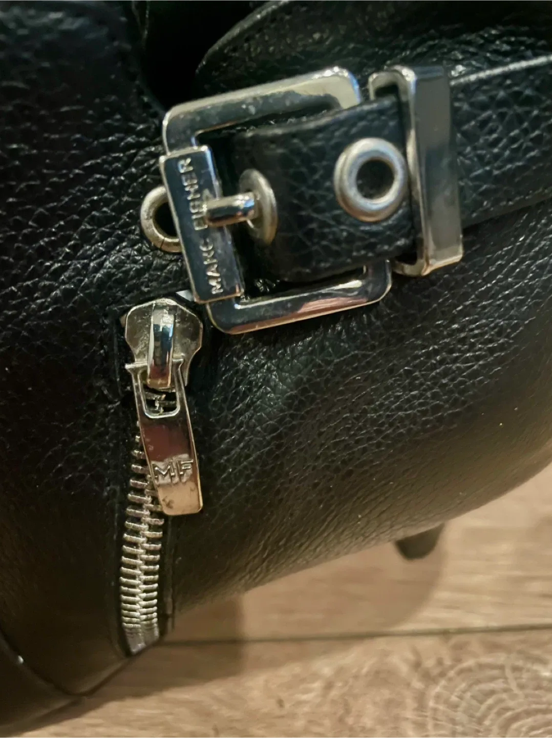 Marc Fisher Black Leather Heeled Booties image indicator(5)