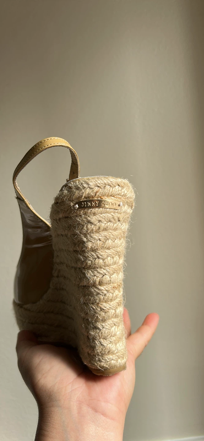 Jimmy Choo Espadrille Wedge Heels - Size 7 - photo 3