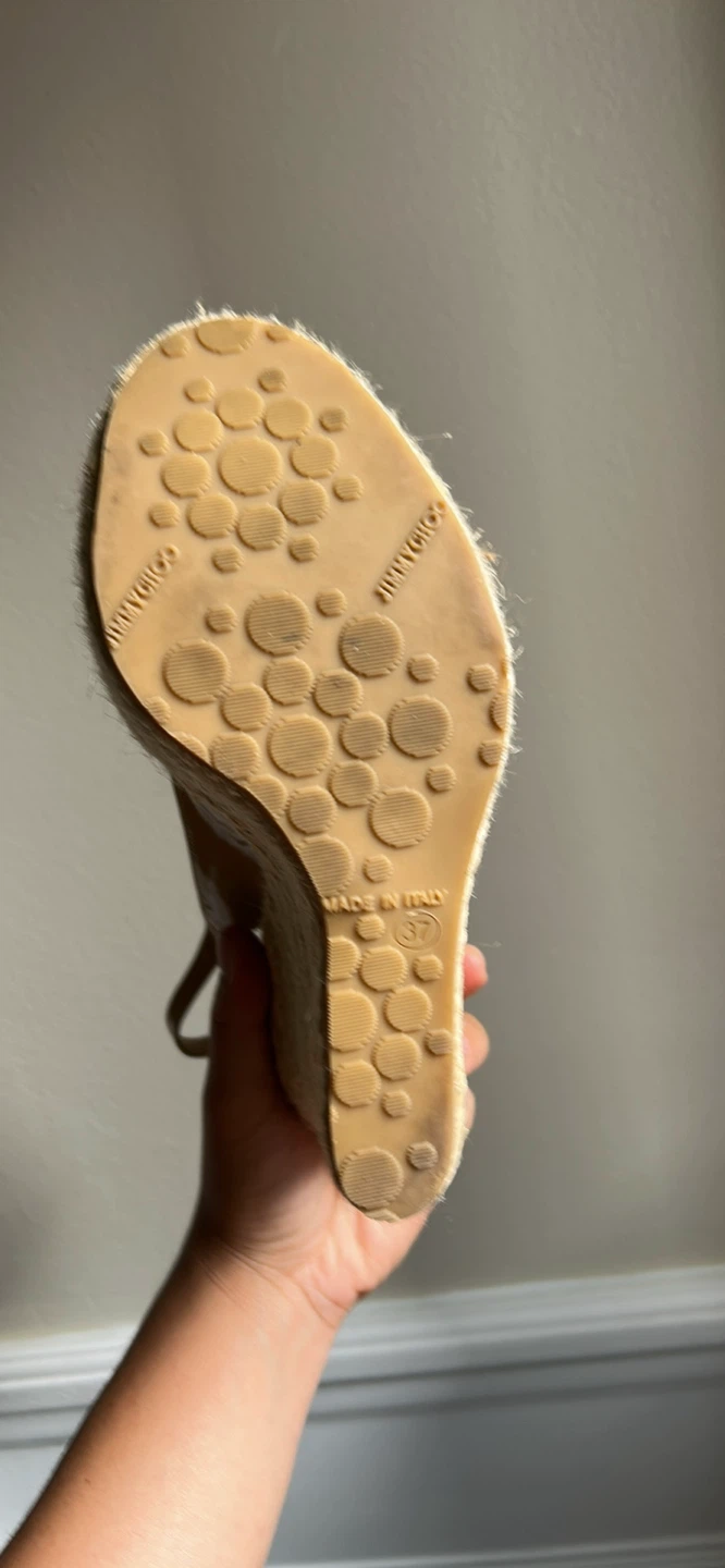 Jimmy Choo Espadrille Wedge Heels - Size 7 - photo 4