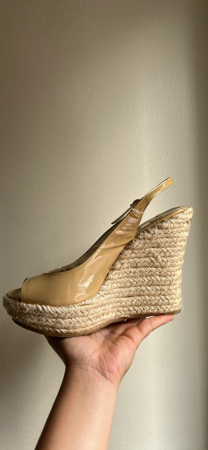 Jimmy Choo Espadrille Wedge Heels - Size 7 - photo 2