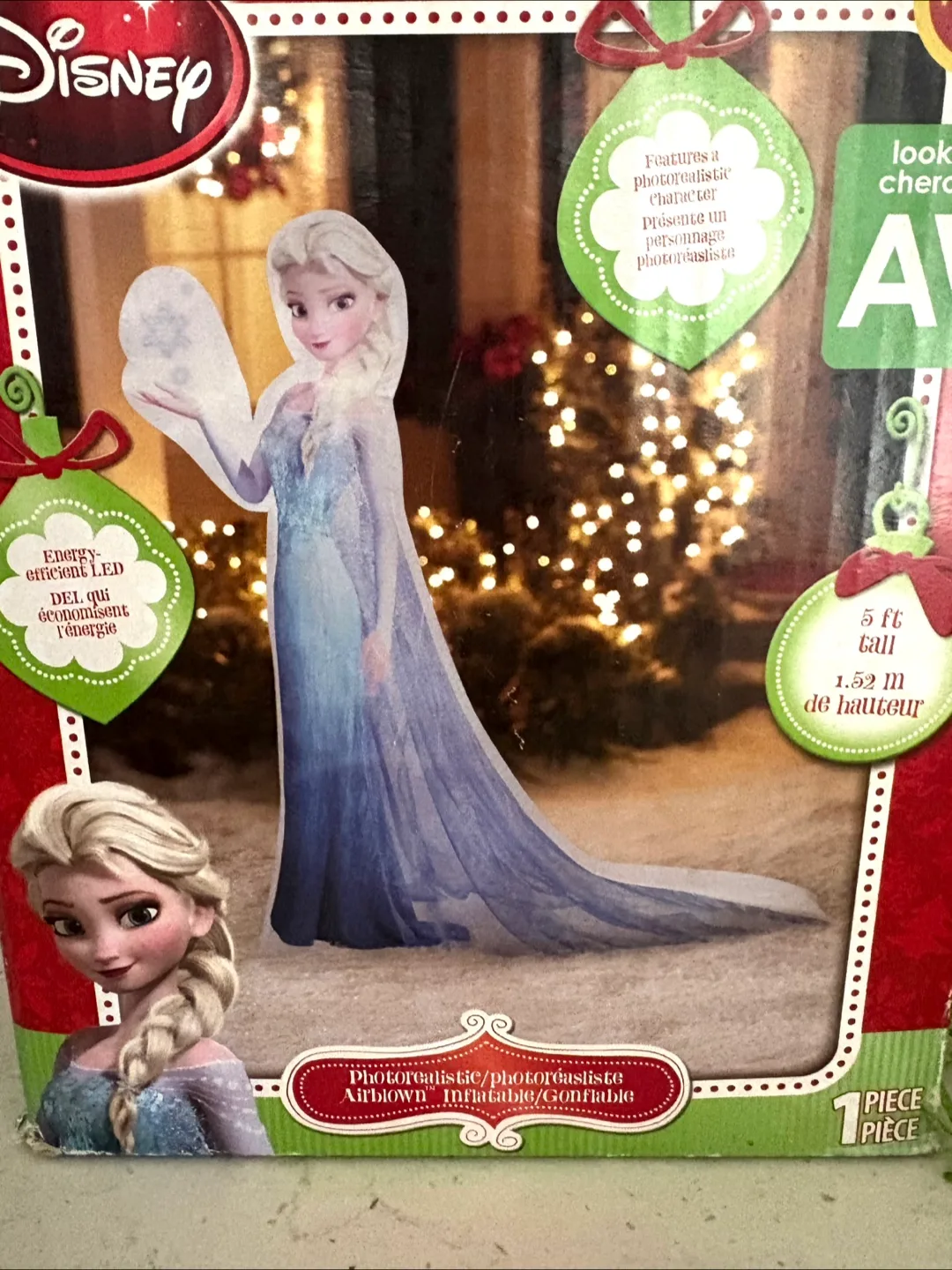Disney Frozen Elsa 5ft Airblown Inflatable - New in Box image indicator(2)