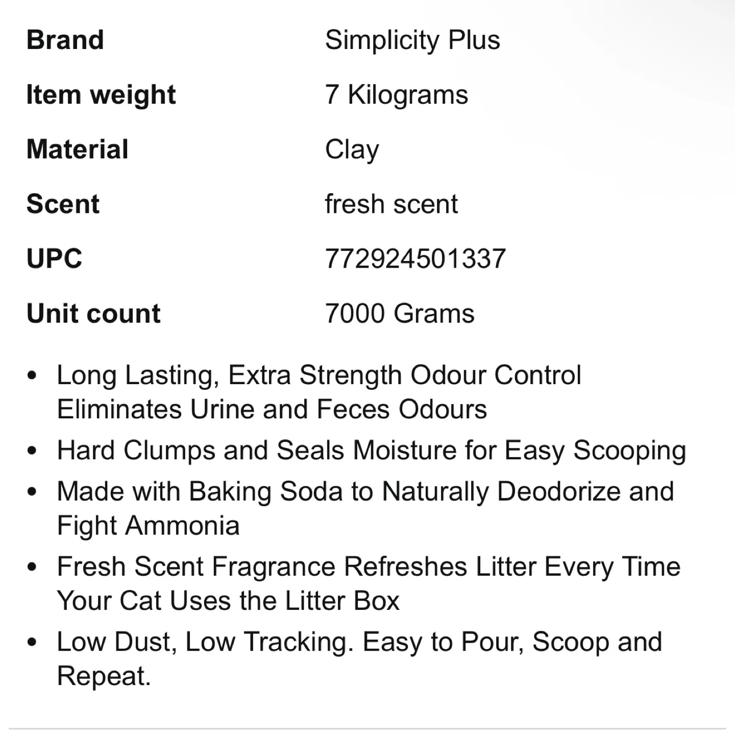 Simplicity Plus, Multi-Cat, Cat Litter 7kg (OPENED) image indicator(2)