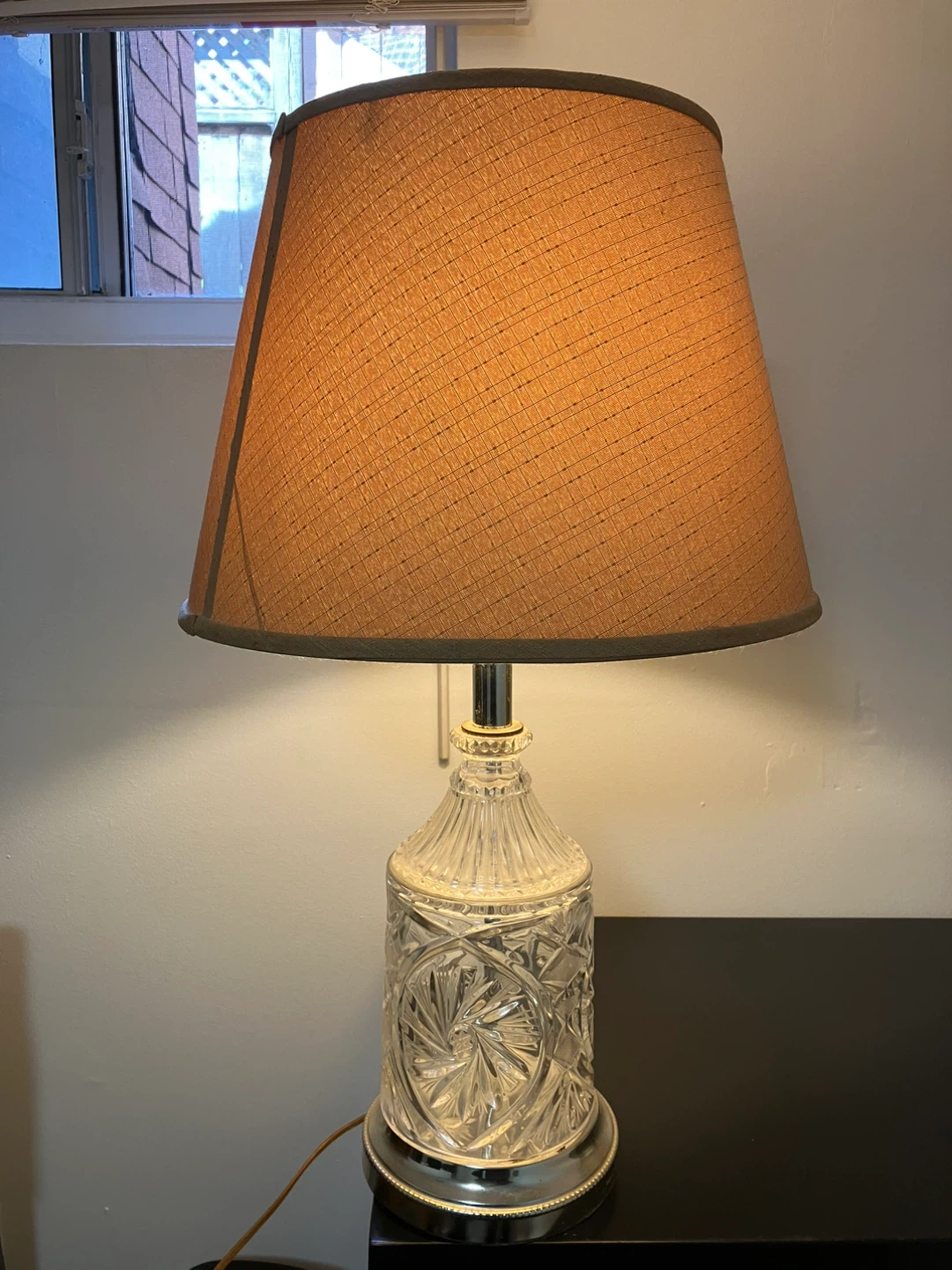 Vintage Crystal Table Lamp