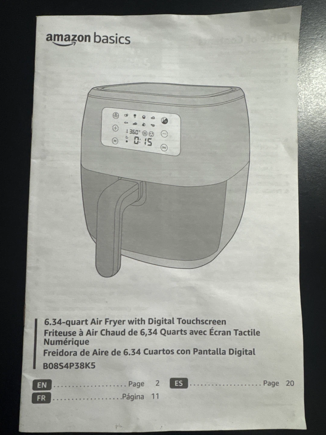 AmazonBasics 6.34-Quart Air Fryer - photo 5