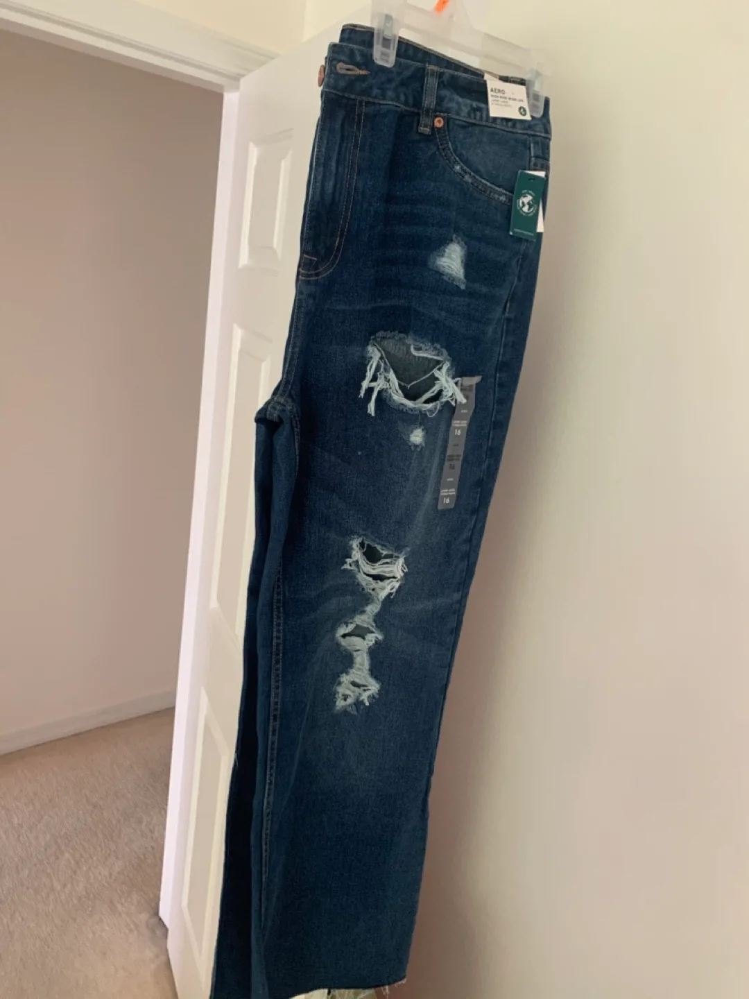 AERO High Rise Wide Leg Jeans Size 16 image indicator(2)