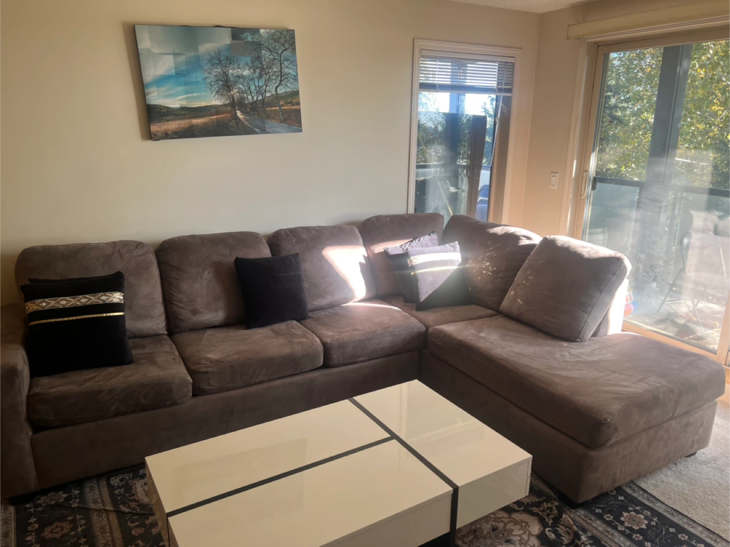 Brown Sectional Sofa - photo 2