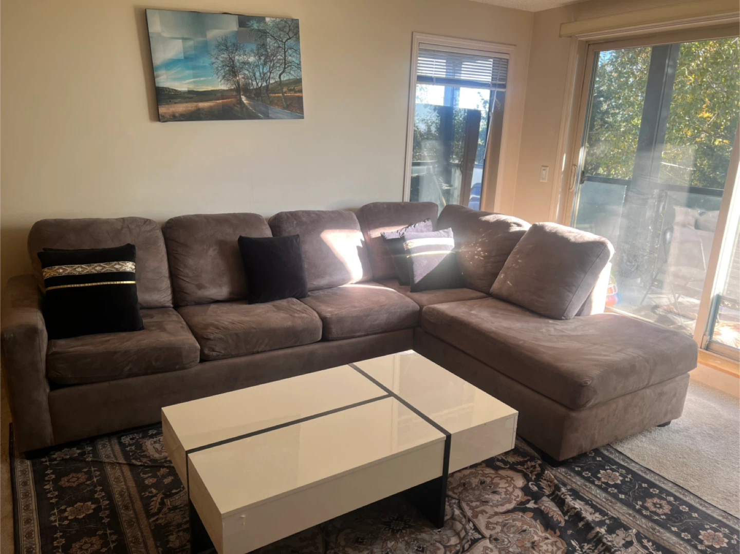 Brown Sectional Sofa