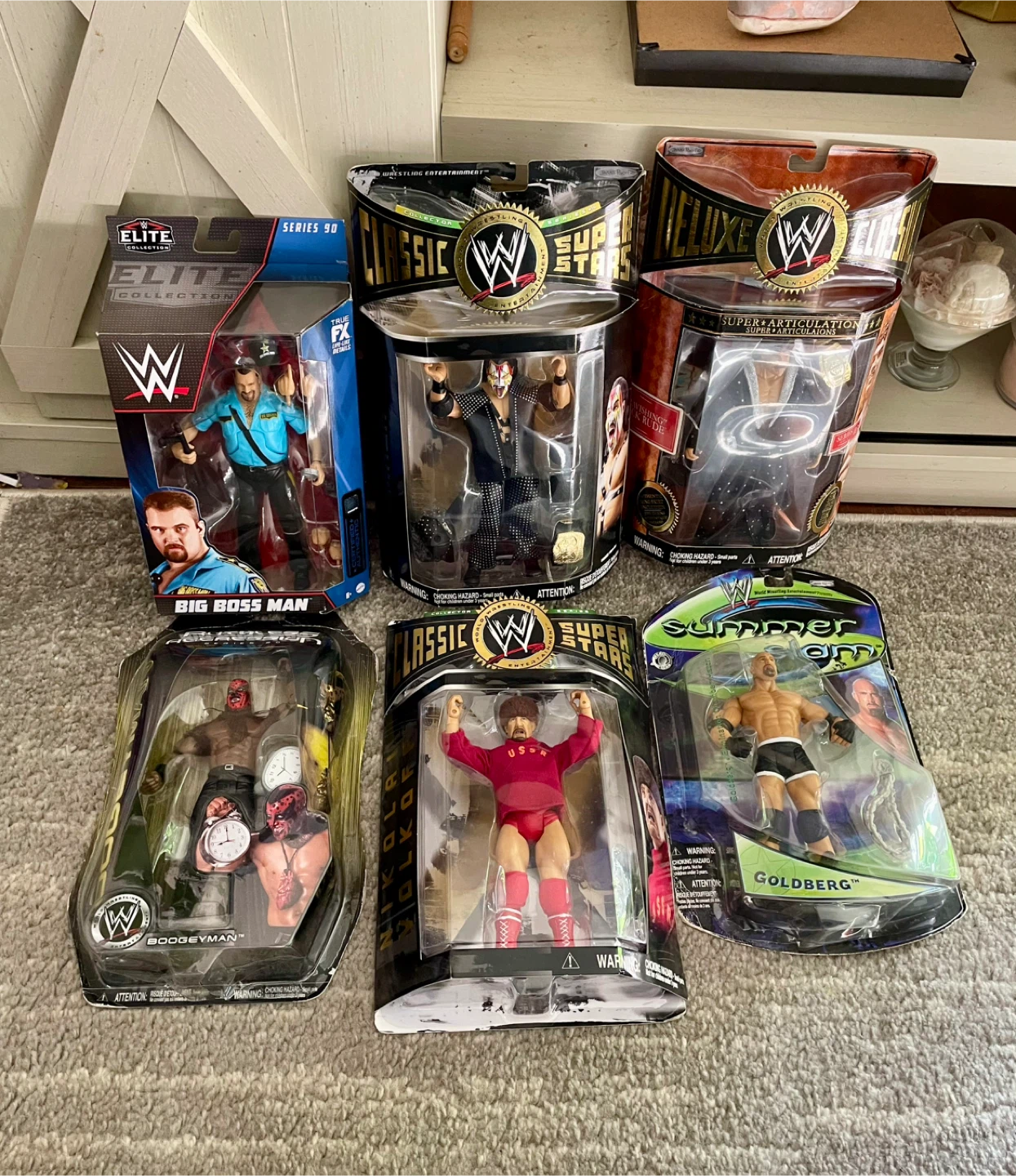 SOLD as a bundle-WWE Action Figures - Hulk Hogan & More!