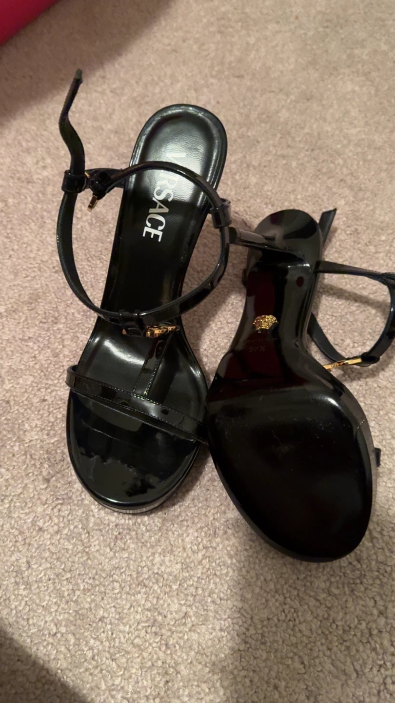 Versace Black Heels
