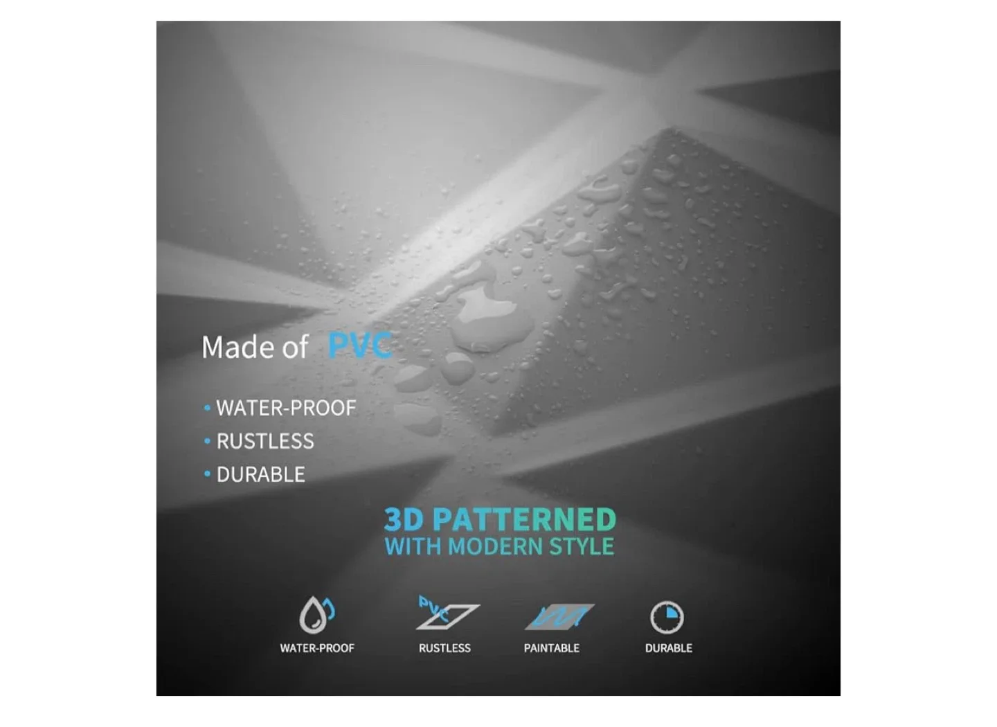 Art3d 3D Diamond Wall Panels 11.8" x 11.8" image indicator(3)