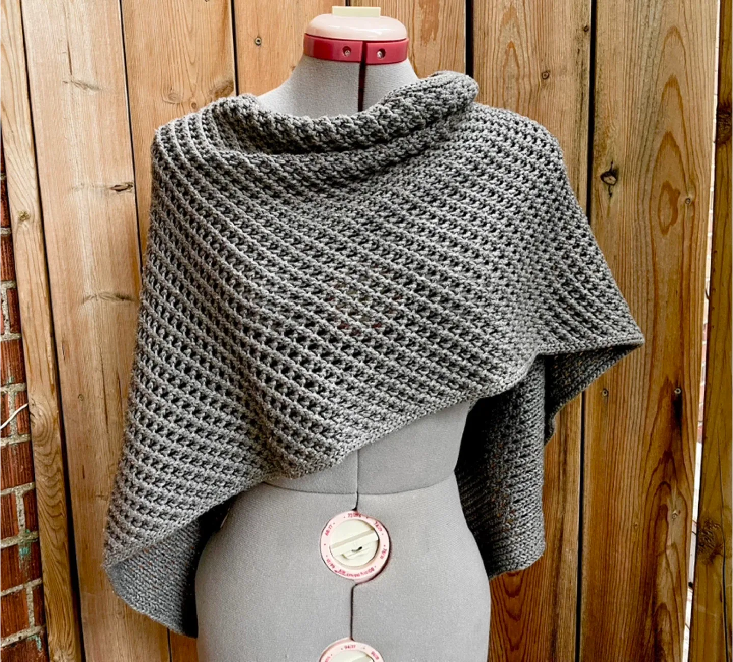 Oversized Grey Knit Infinity Scarf image indicator(2)