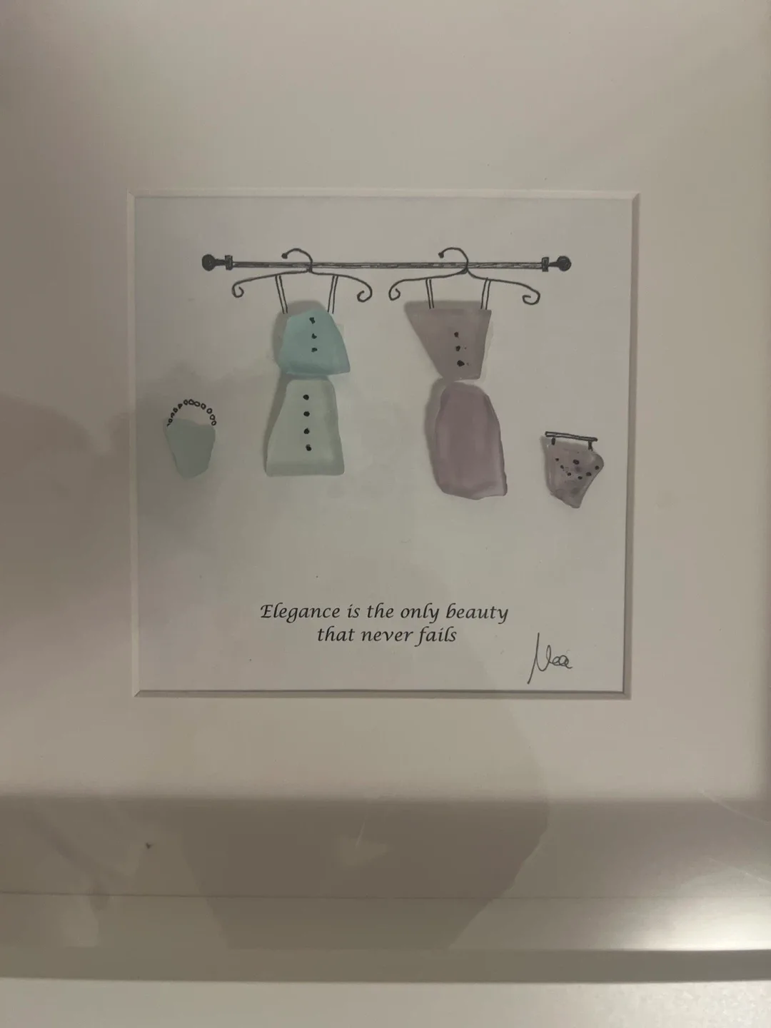 Framed Sea Glass Art - Elegance image indicator(2)
