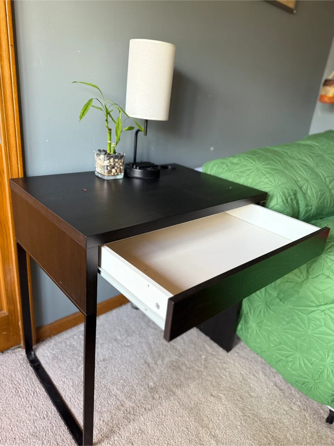 Black Desk with Drawer image indicator(2)