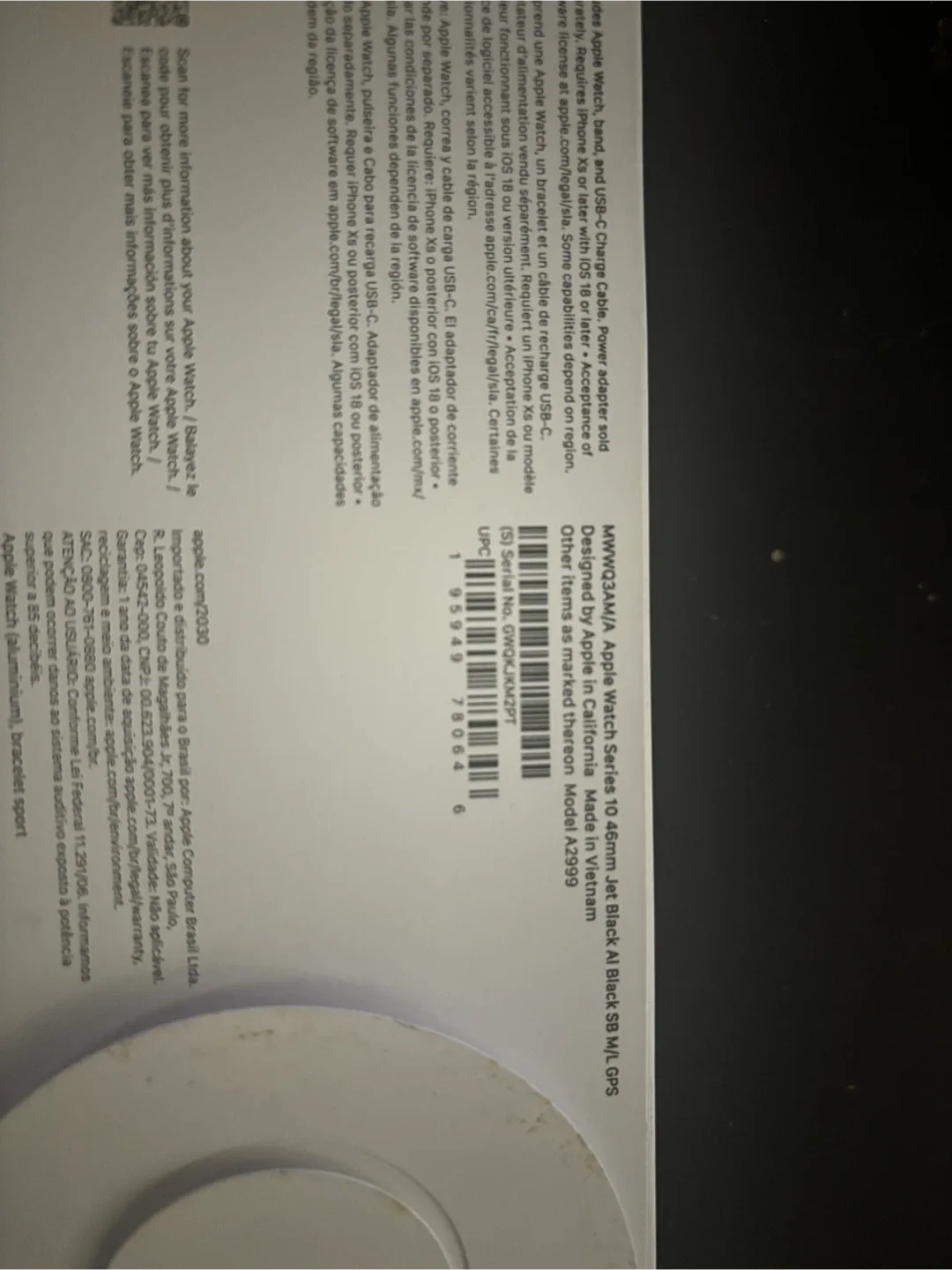 Apple Watch Series 10 45mm Jet Black image indicator(4)