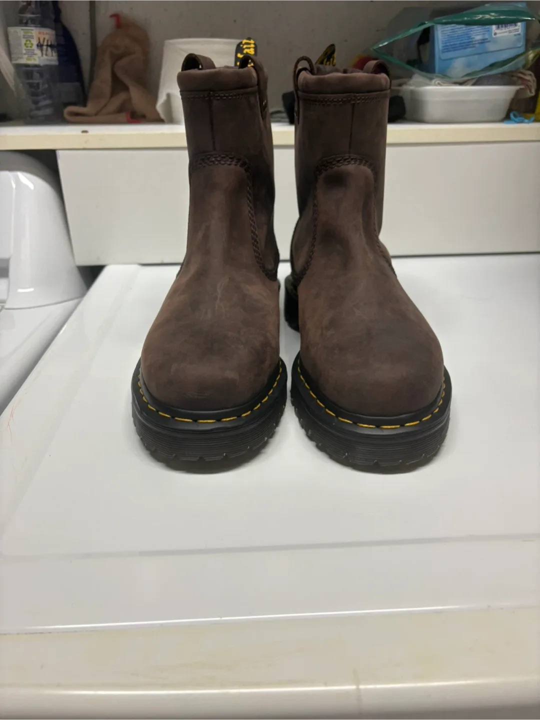 NEW 🧡Dr. Martens Anistone Lo Biker Boot - Dark Brown sz 11US Men image indicator(3)