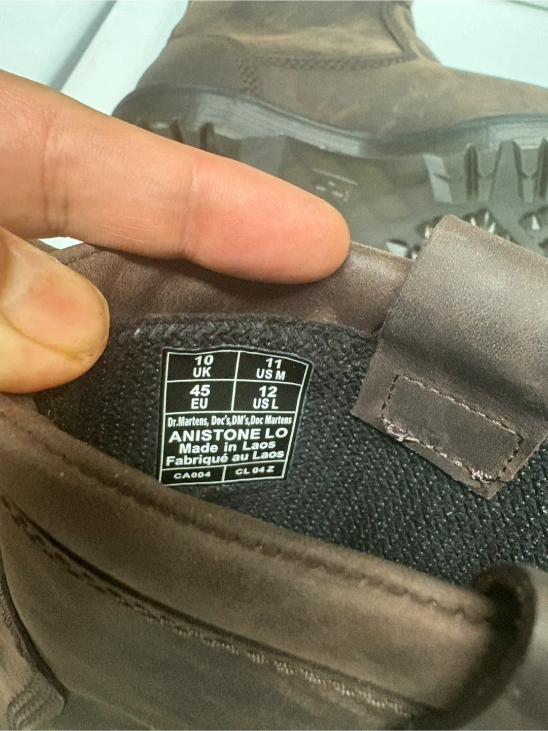 NEW 🧡Dr. Martens Anistone Lo Biker Boot - Dark Brown sz 11US Men image indicator(7)