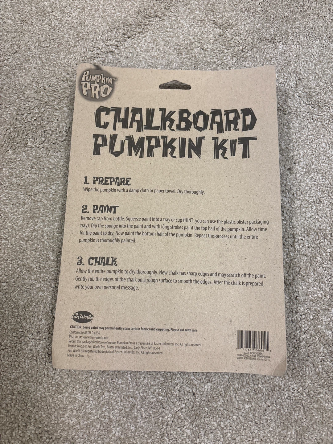 Clip On Cat Ears & Chalkboard Pumpkin Kit - photo 3