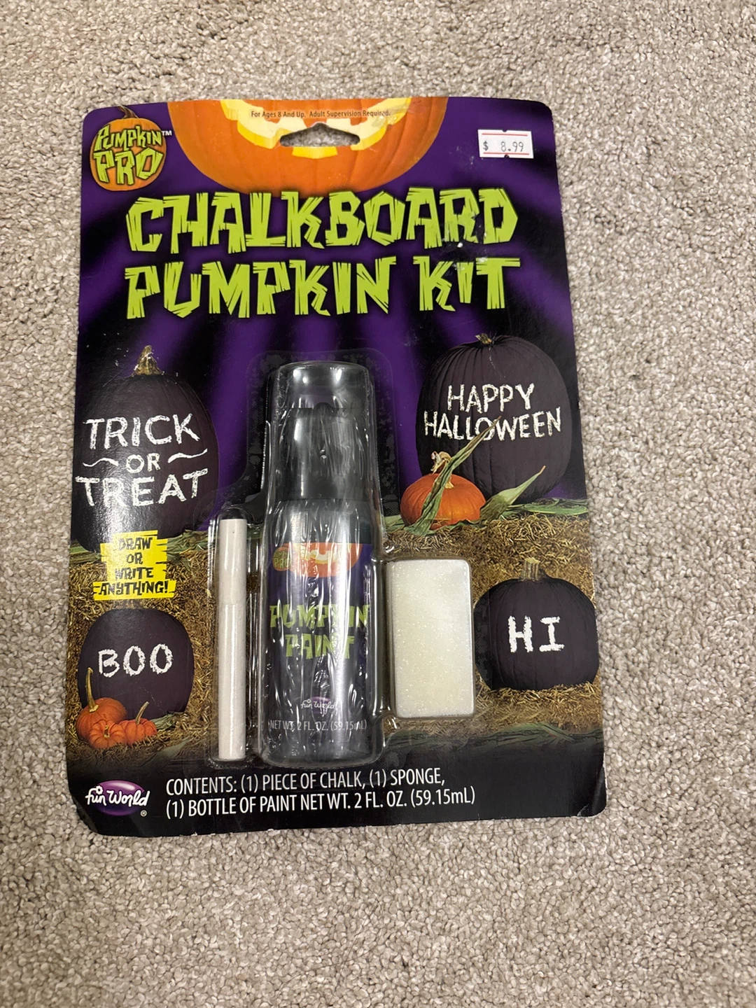 Clip On Cat Ears & Chalkboard Pumpkin Kit - photo 2