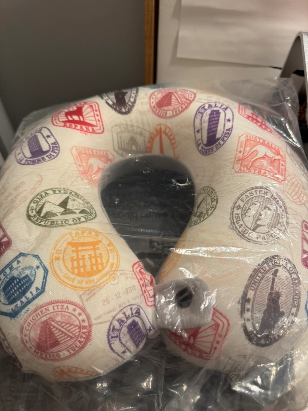 Memory Foam Neck Pillow - Traveling the World Comfortably