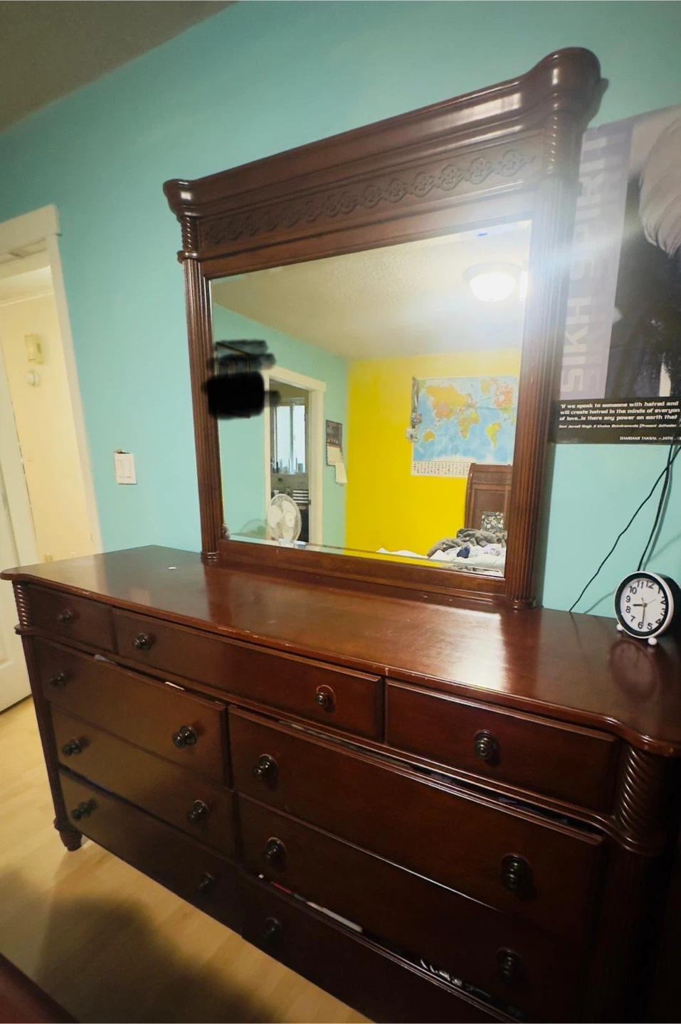 Bedroom Set - Dresser, Mirror, Bed Frame - photo 2