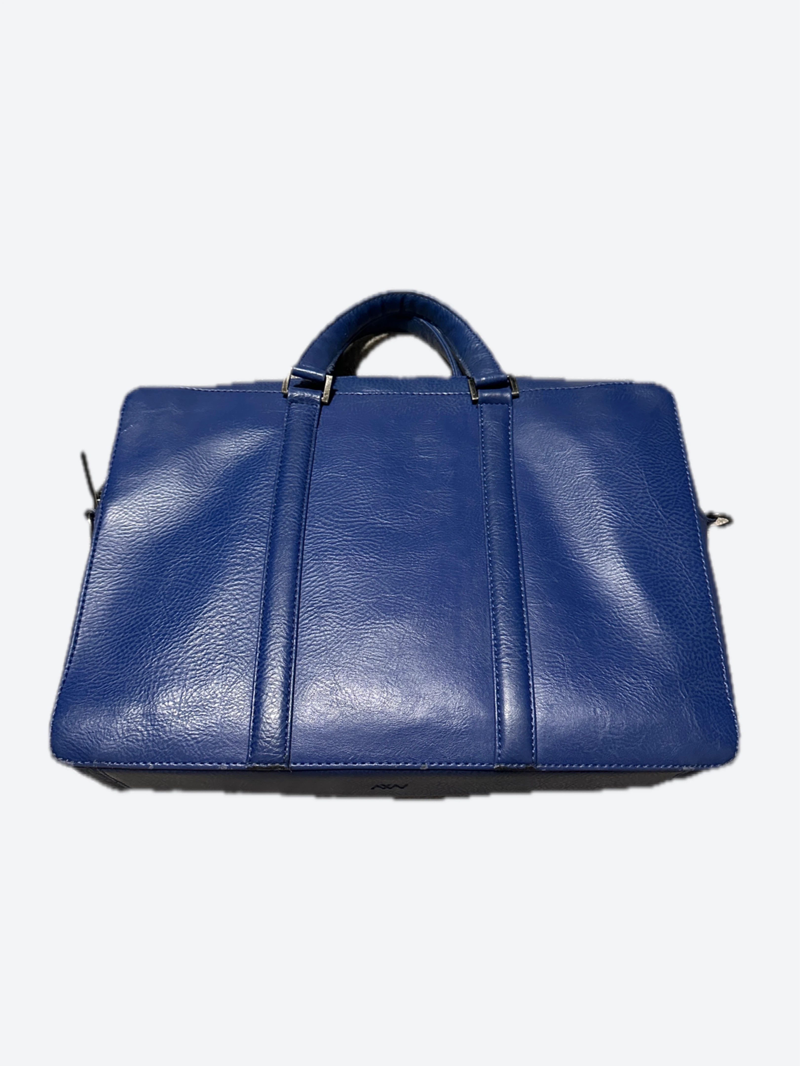 Matt & Nat Blue Vegan Leather Briefcase - photo 3