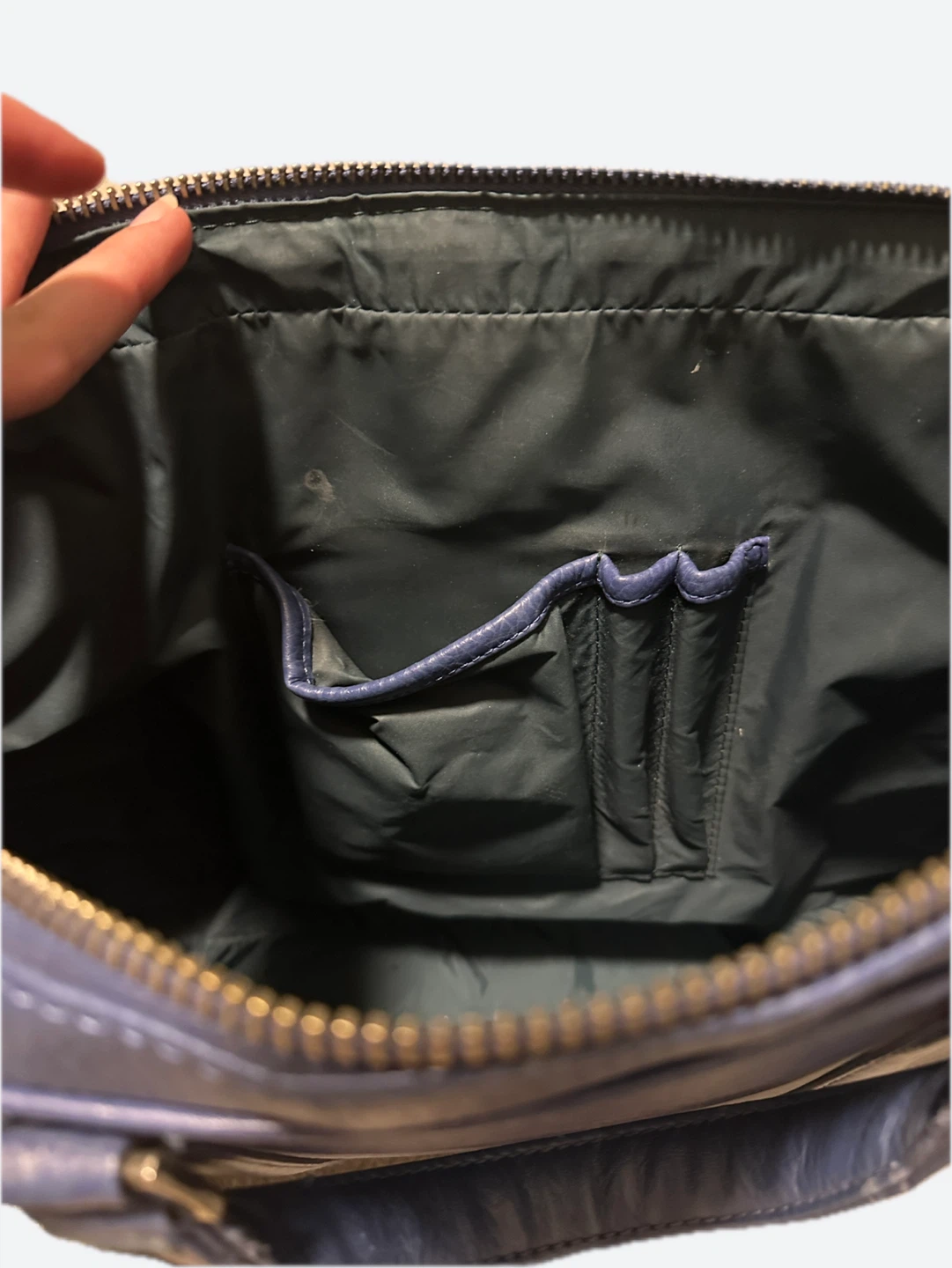 Matt & Nat Blue Vegan Leather Briefcase - photo 4