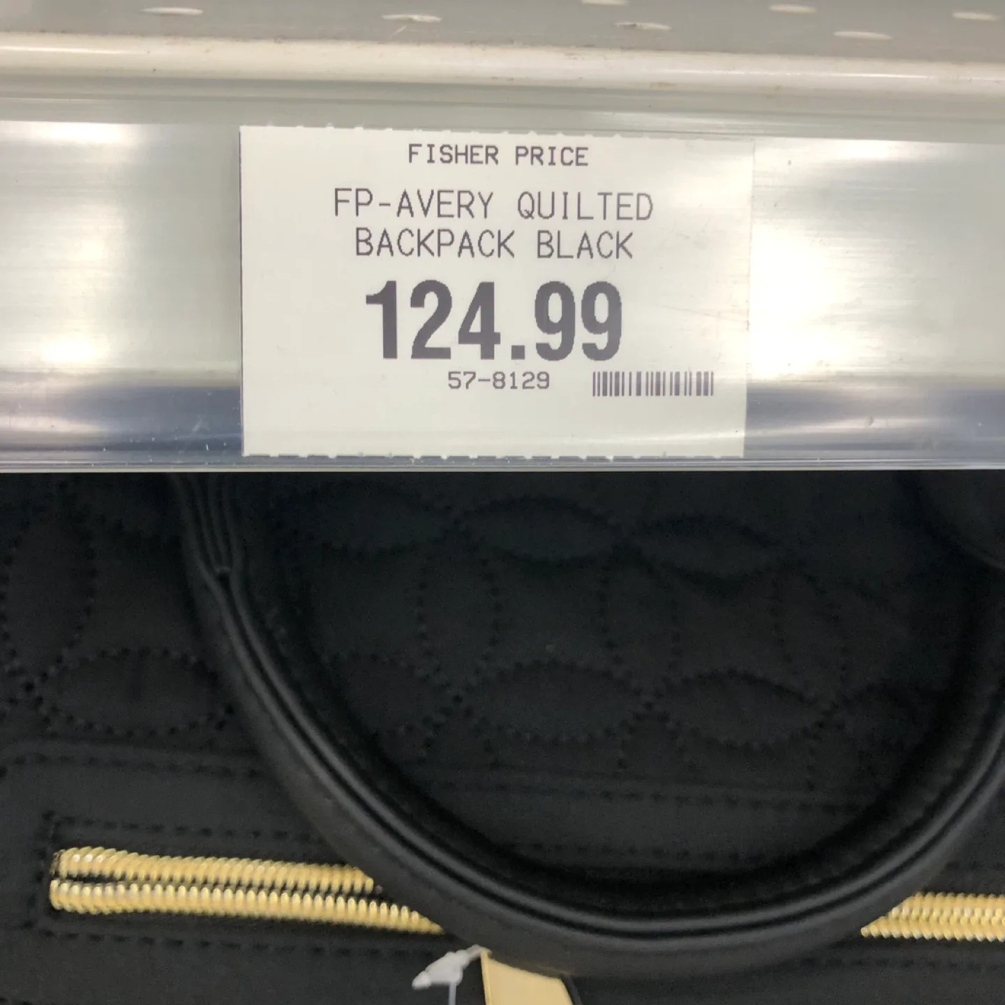 Fisher Price FP-Avery Quilted Backpack - Black image indicator(3)