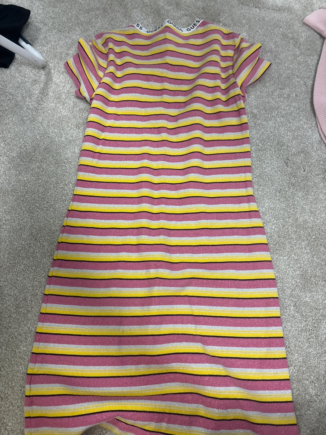 Guess Striped Dress - Pink, Yellow, White - photo 2