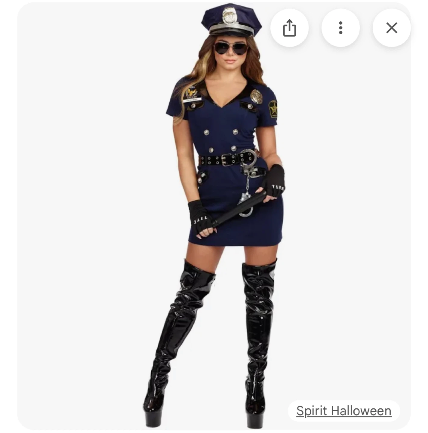 Women's Police Costume Set Halloween Costume - photo 3