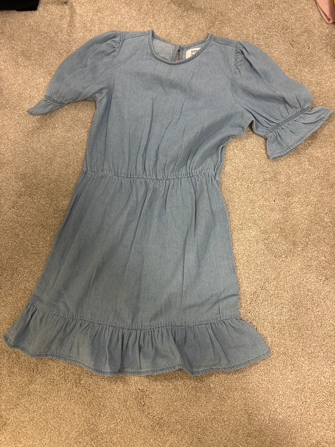 Denim Dress & Star Shorts Set - photo 2