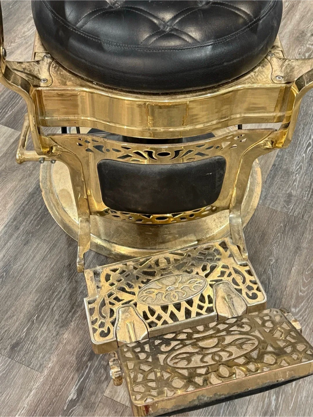 GreenLife Salon Chair - Antique Bronze & Black image indicator(4)