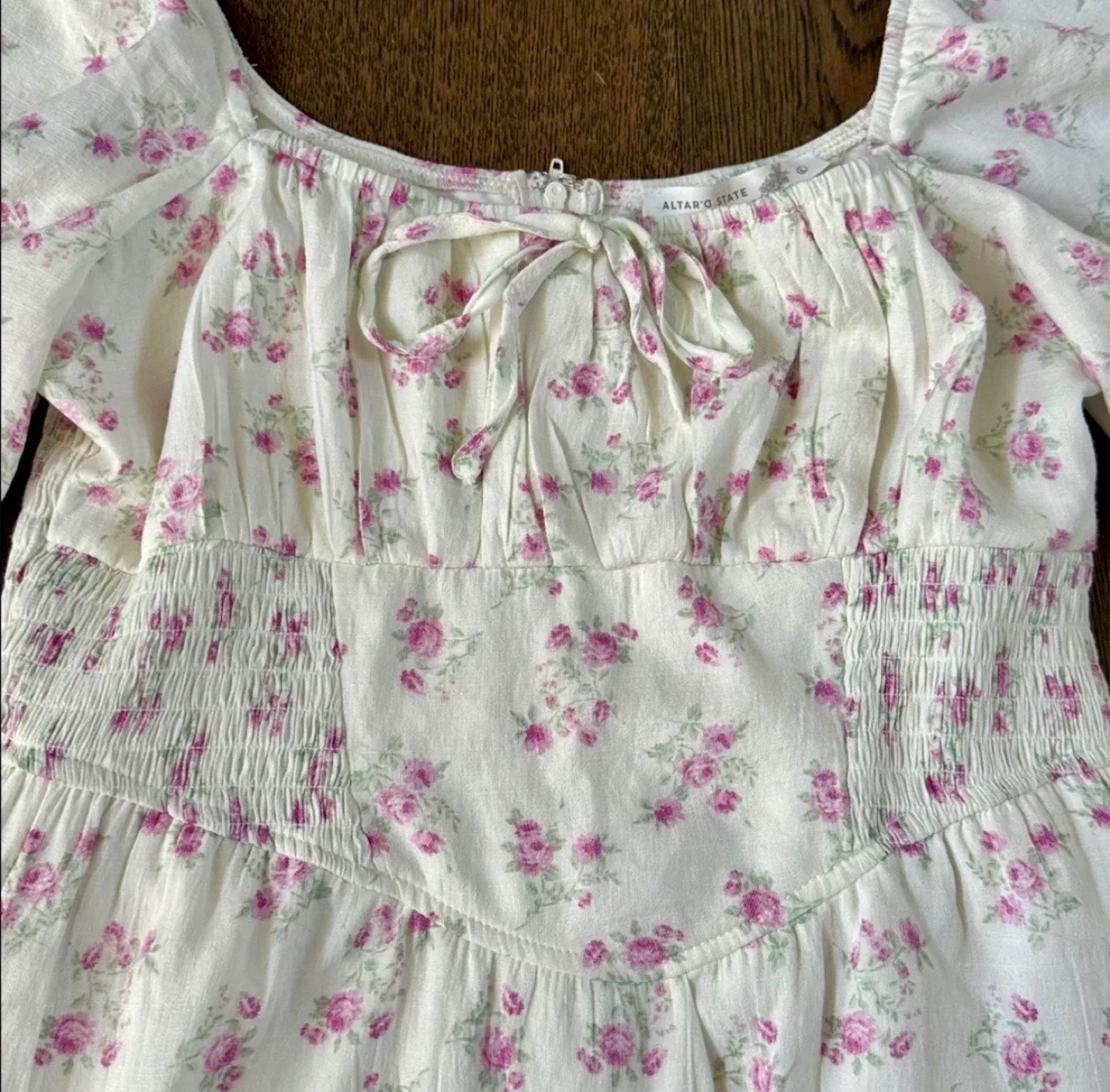 Altar'd State Ellie Floral Mini Dress or Tunic image indicator(4)