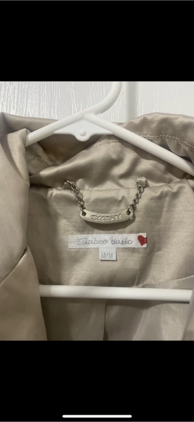 Ellabee Basic Beige Trench Coat - Size M/M - photo 3